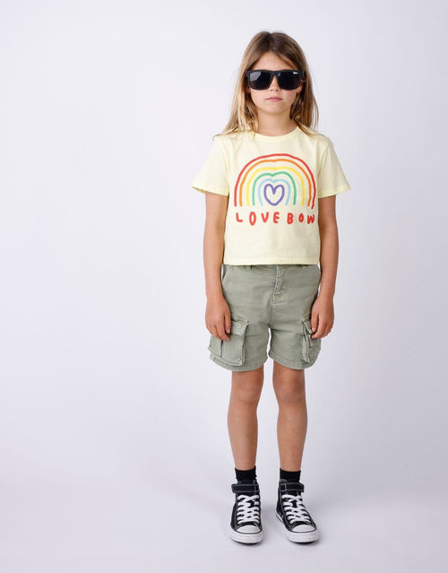 Minti - Love-Bow Cropped Tee | Lemon - PREORDER