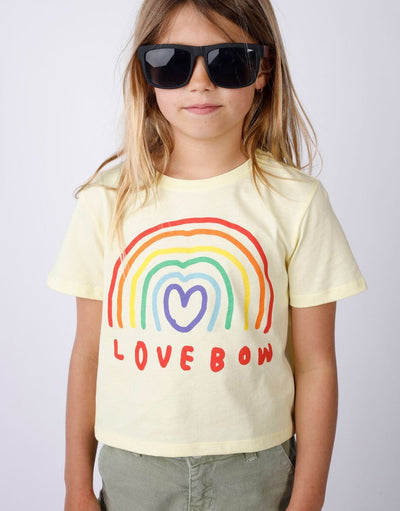 Minti - Love-Bow Cropped Tee | Lemon Short Sleeve T-Shirt Minti 