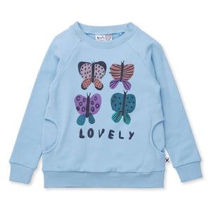 Minti Lovely Butterflies Furry Crew - Aqua