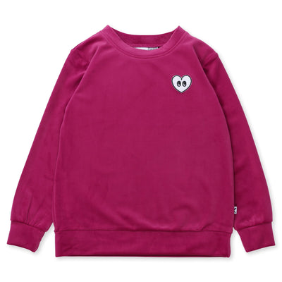 Minti Luxe Velvet Crew - Crimson Jumper Minti 