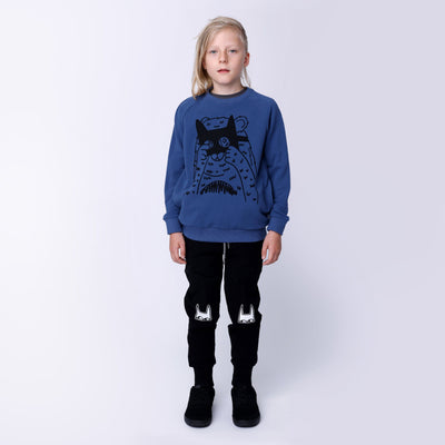 Minti Masked Bear Furry Crew - Navy Jumper Minti 