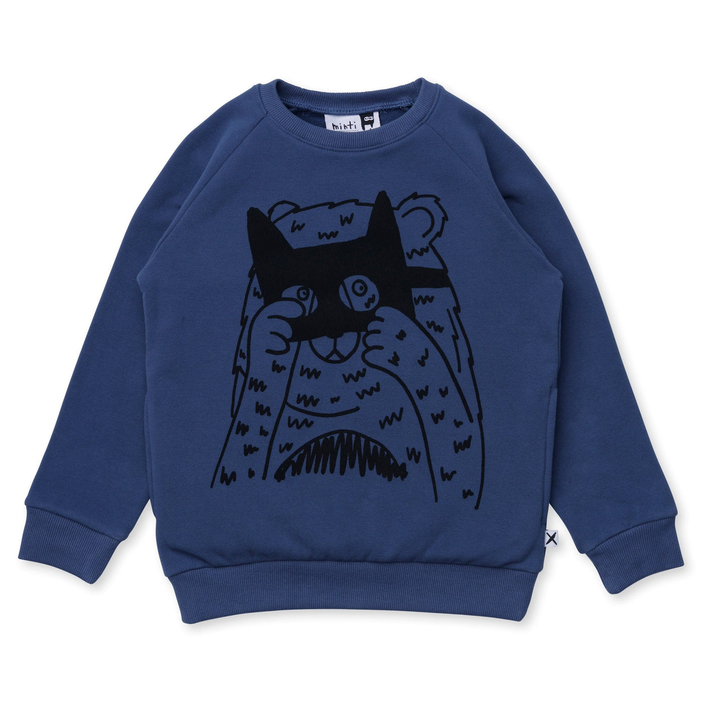 Minti Masked Bear Furry Crew - Navy Jumper Minti 