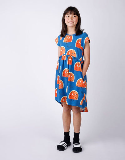 Minti - One In A Melon Dress | Blue Short Sleeve Dress Minti 