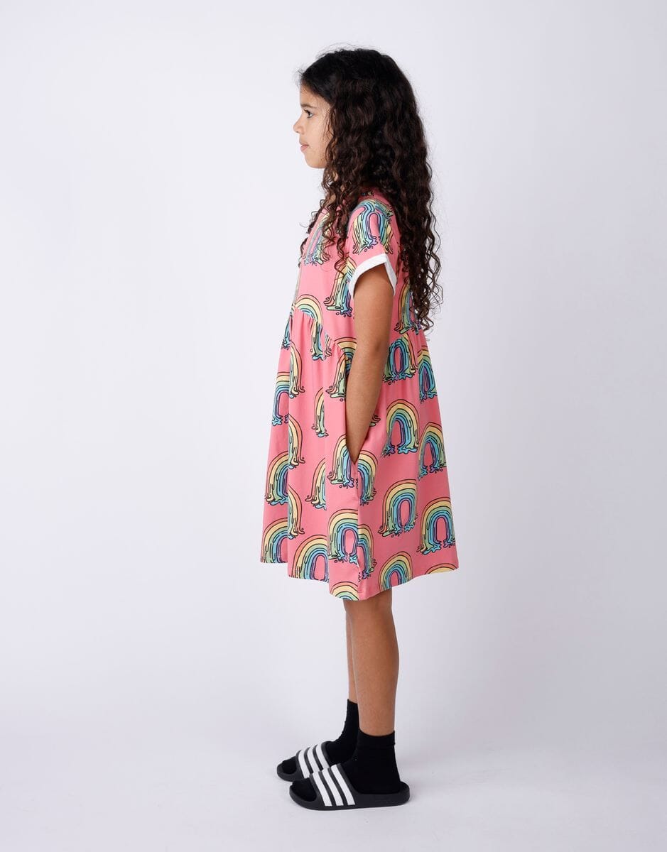 Minti - Painted Rainbow Dress | Candy Short Sleeve Dress Minti 