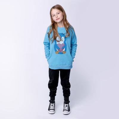 Minti Penguin Love Furry Crew - Aqua Jumper Minti 