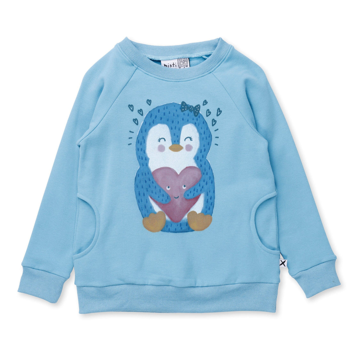 Minti Penguin Love Furry Crew - Aqua Jumper Minti 