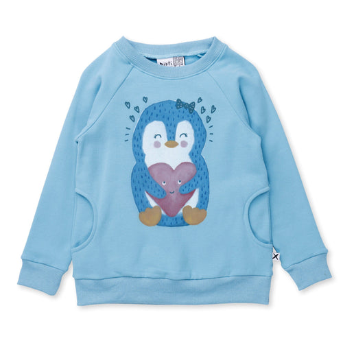 Minti Penguin Love Furry Crew - Aqua