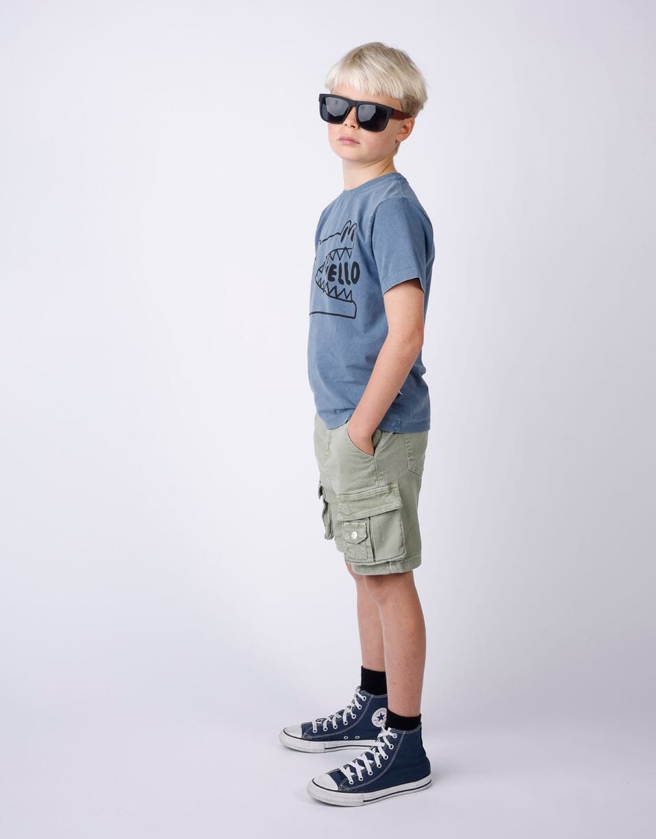Minti - Pockets Denim Short | Khaki Shorts Minti 