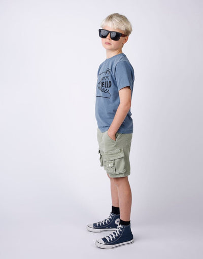 Minti - Pockets Denim Short | Khaki Shorts Minti 