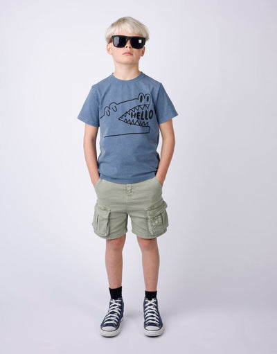 Minti - Pockets Denim Short | Khaki Shorts Minti 