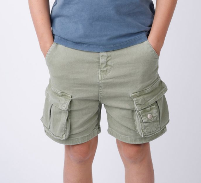 Minti - Pockets Denim Short | Khaki Shorts Minti 