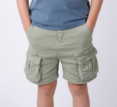 Minti - Pockets Denim Short | Khaki Shorts Minti 