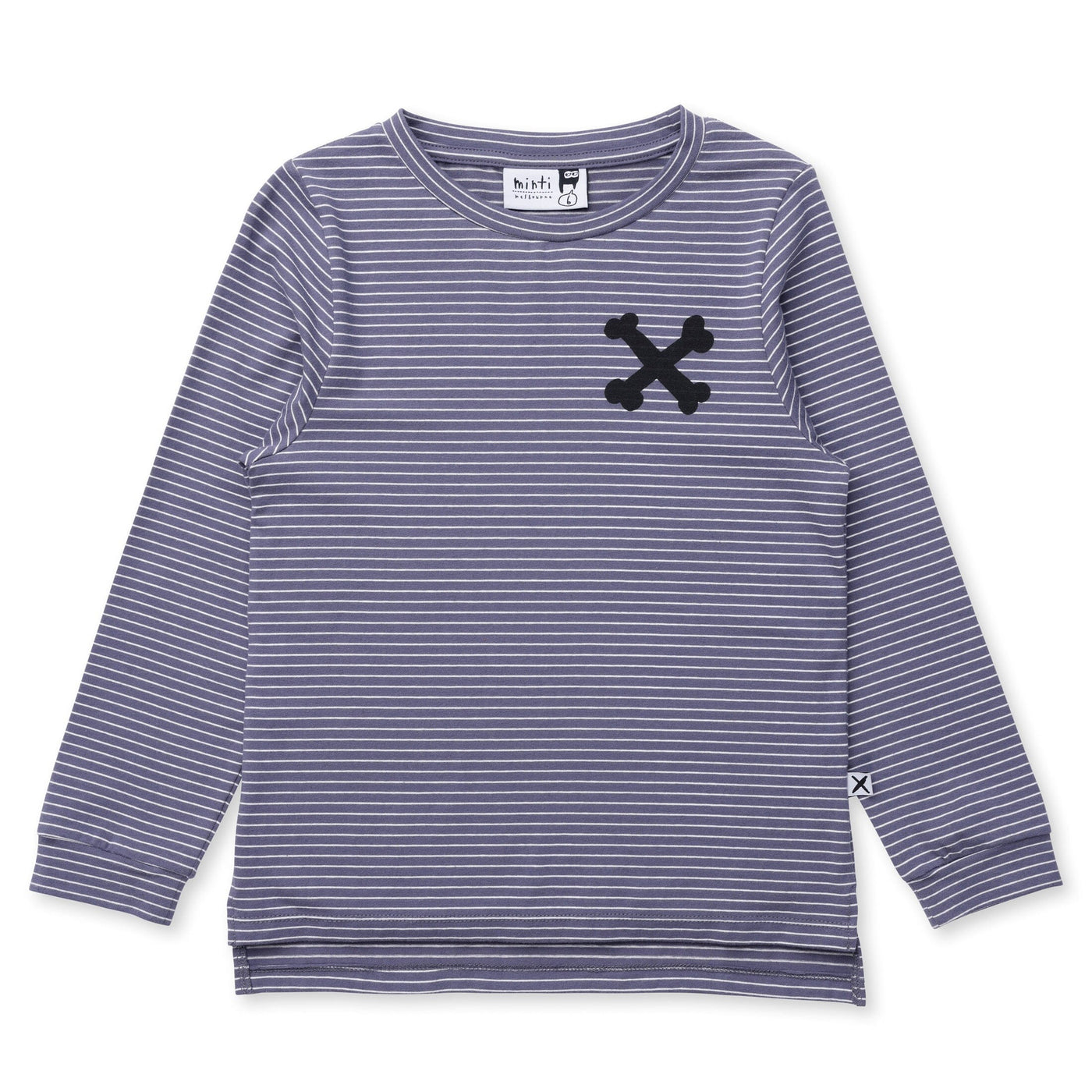 Minti Seaweed Monster Tee - Storm Stripe Long Sleeve T-Shirt Minti 