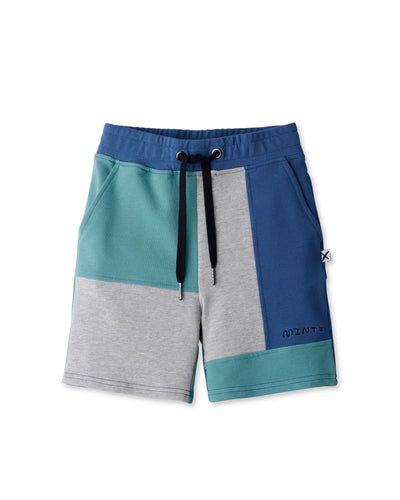 Minti - Sliced Short | Grey Marle/Emerald/Blue - PREORDER Shorts Minti 