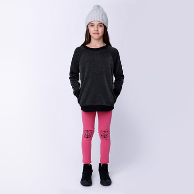 Minti Sparkle Crew - Black Sparkle Jumper Minti 