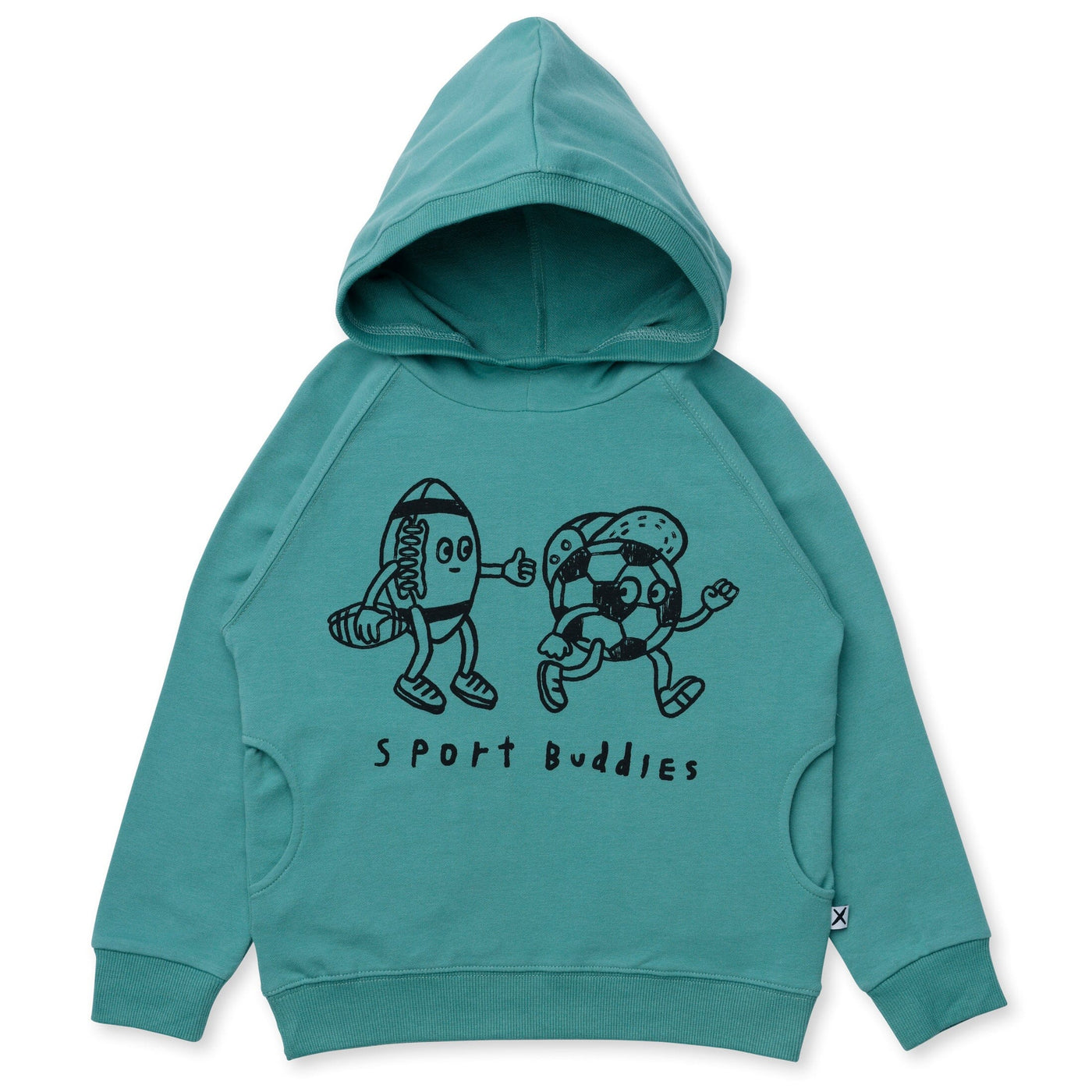 Minti Sport Buddies Hood - Emerald Hoodie Minti 