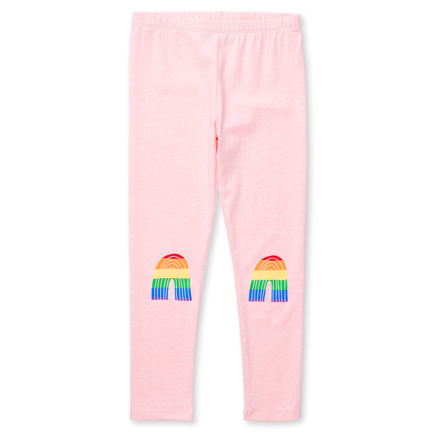 Minti Stripey Rainbow Tights - Pink Marle Leggings Minti 