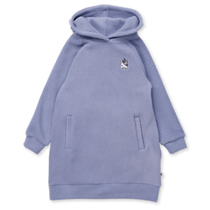 Minti Teddy Hoodie Dress - Cornflower