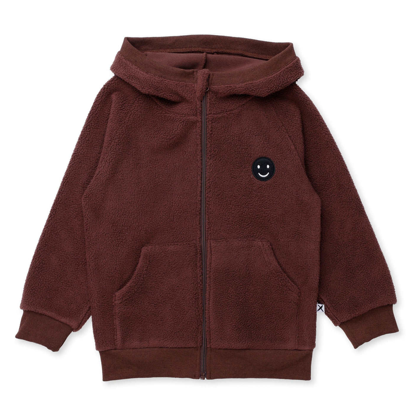 Minti Teddy Zip Up - Chocolate Zip-Up Minti 