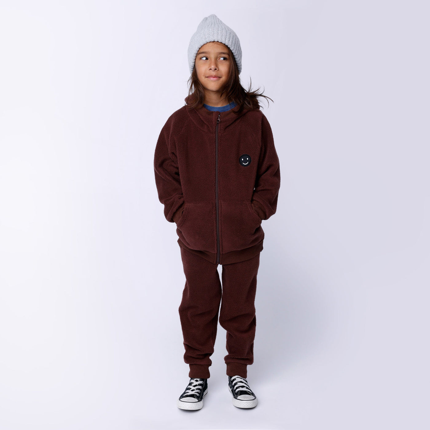 Minti Teddy Zip Up - Chocolate Zip-Up Minti 