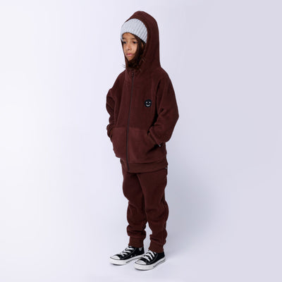 Minti Teddy Zip Up - Chocolate Zip-Up Minti 