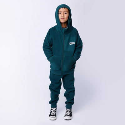 Minti Teddy Zip Up - Forest Zip-Up Minti 