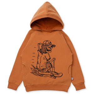 Minti Turbo Skeleton Furry Hood - Rust