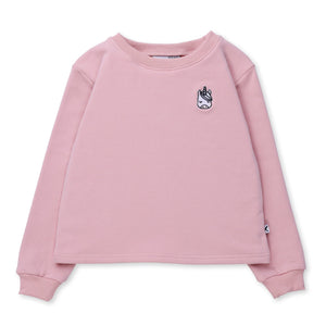 Minti Unicorn Patch Furry Crew - Muted Pink