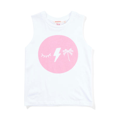 Missie Munster - Eye Tank White Singlet Missie Munster 