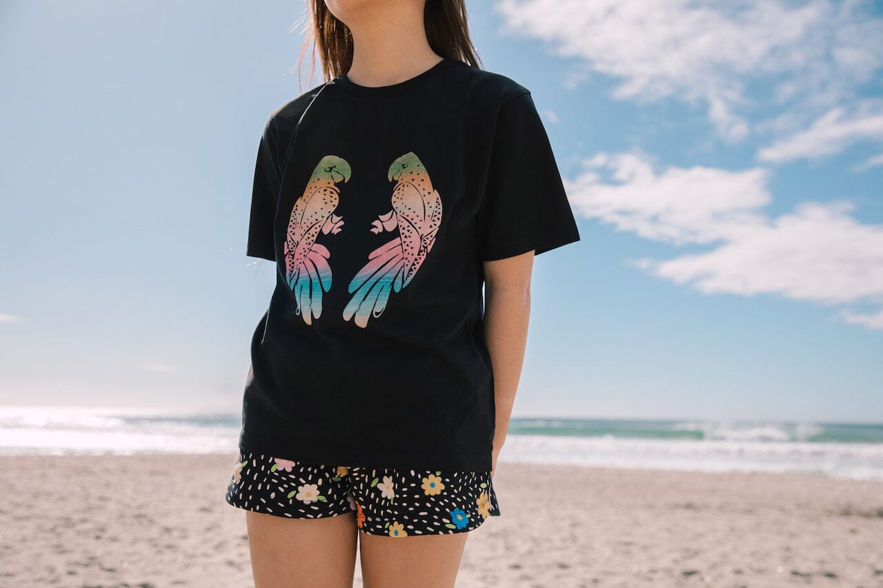 Missie Munster - Love Bird Tee Black Short Sleeve T-Shirt Missie Munster 