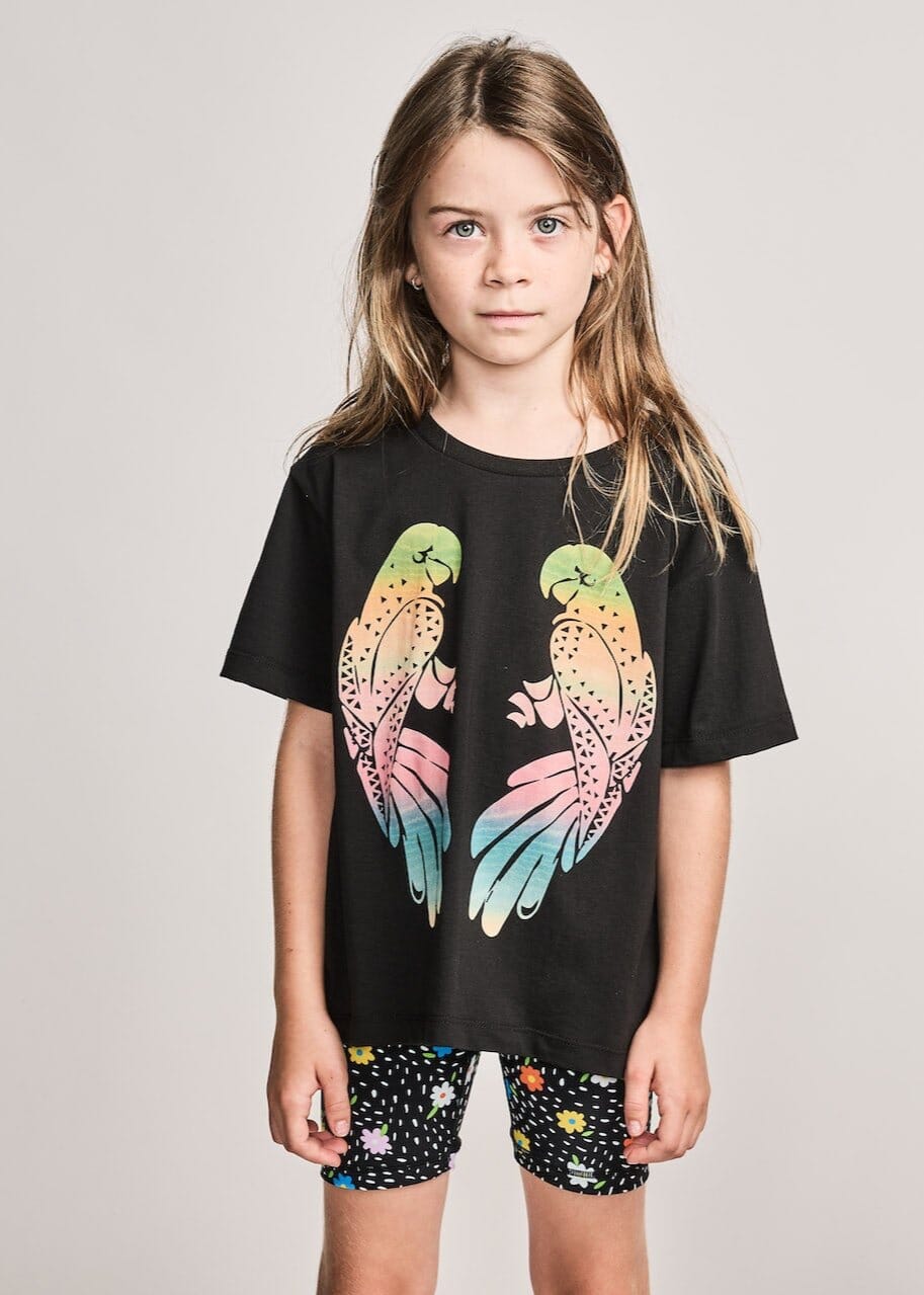 Missie Munster - Love Bird Tee Black Short Sleeve T-Shirt Missie Munster 