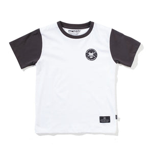 Munster Kids Breakdance SS Tee - White/Blk