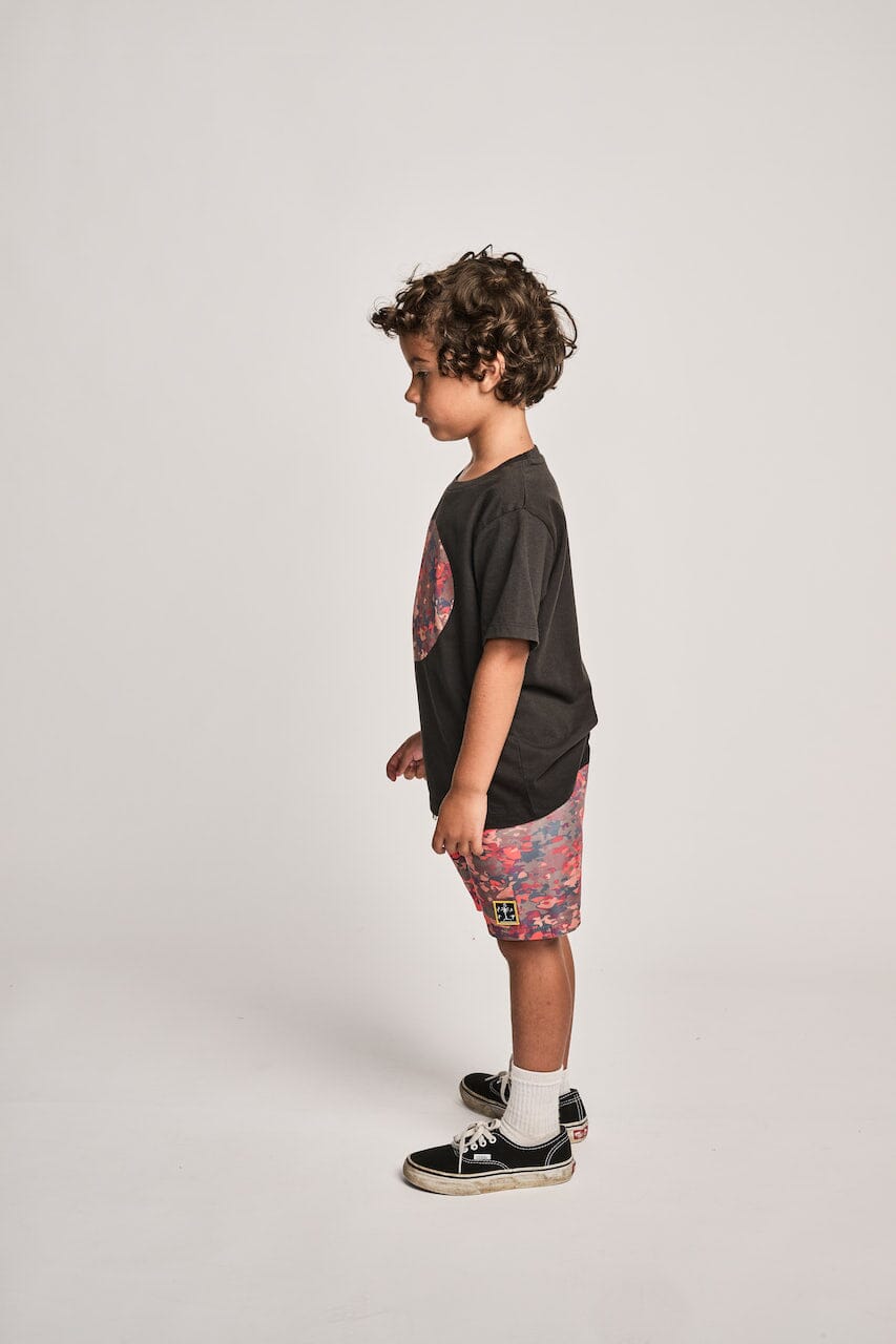 Munster Kids - Camofire Bshort Black/ Camo Boardshorts Munster Kids 