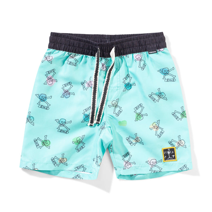 Munster Kids Lightning Bshort Olivine/Mint
