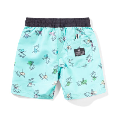 Munster Kids - Lightning Bshort Olivine/Mint Boardshorts Munster Kids 