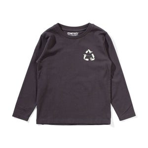 Munster Kids Recycle LS Tee - Soft Black