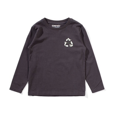 Munster Kids Recycle LS Tee - Soft Black Long Sleeve T-Shirt Munster Kids 