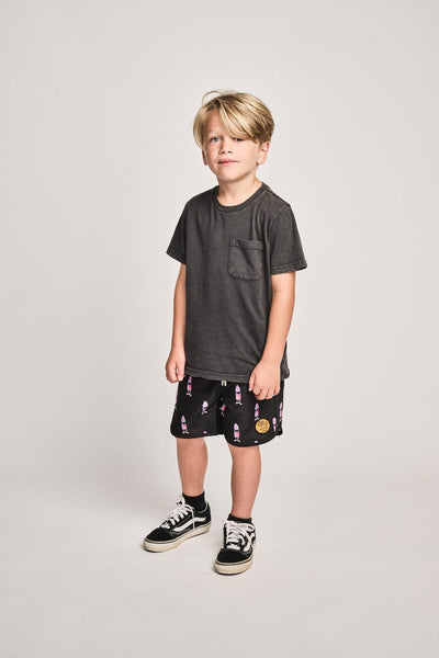 Munster Kids - Tongue Twister Bshort Black Boardshorts Munster Kids 