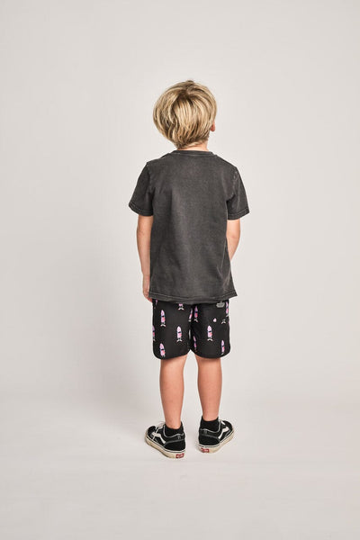 Munster Kids - Tongue Twister Bshort Black Boardshorts Munster Kids 