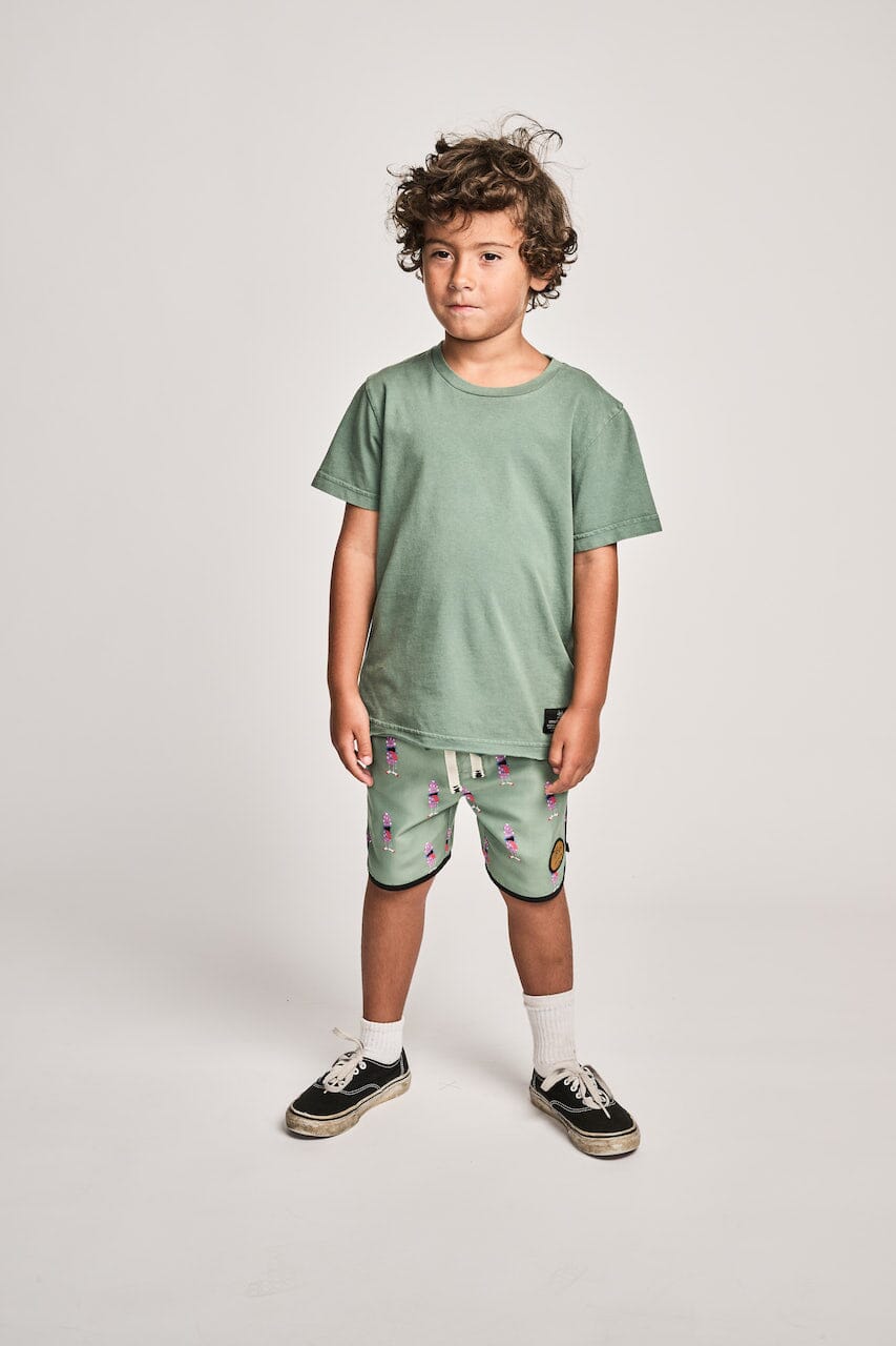 Munster Kids - Tongue Twister Bshort Mint Boardshorts Munster Kids 