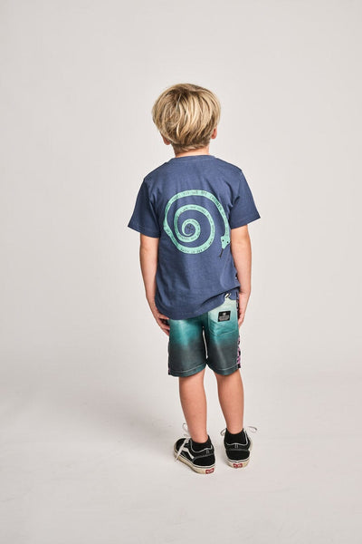 Munster Kids - Wrapdyecheck Bshort Teal Grad Boardshorts Munster Kids 