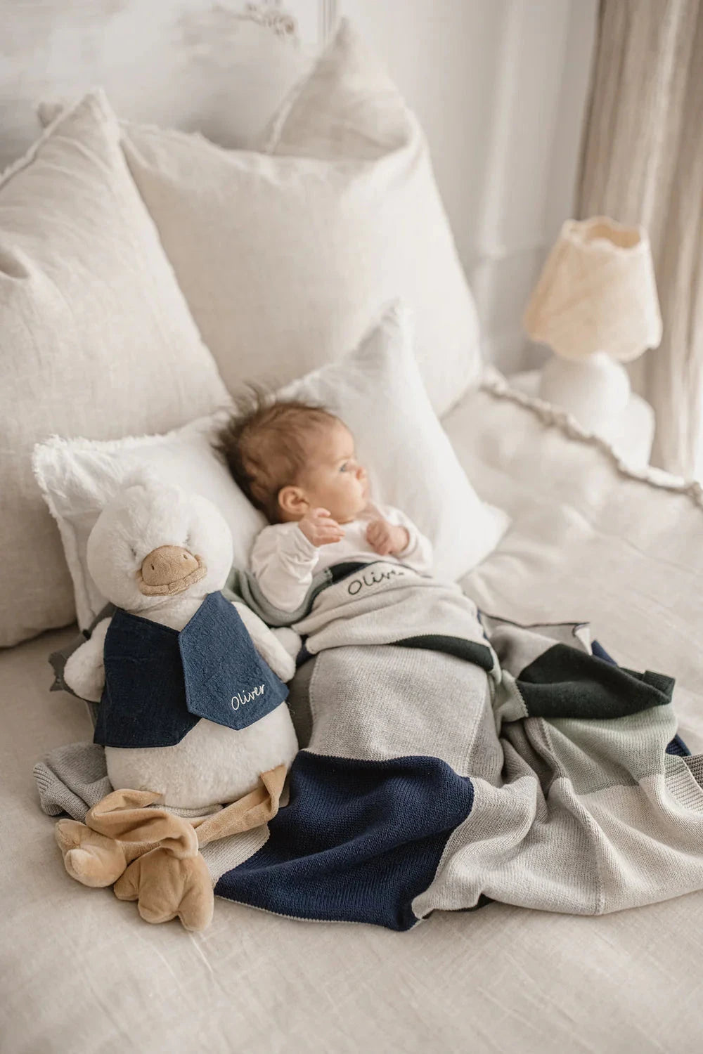 Nana Huchy - Baby Blanket | Patchwork Blue Blanket Nana Huchy 