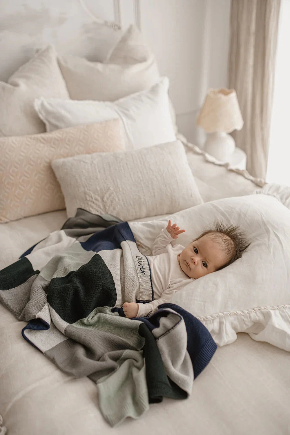 Nana Huchy - Baby Blanket | Patchwork Blue Blanket Nana Huchy 