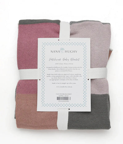 Nana Huchy - Baby Blanket | Patchwork Lilac Blanket Nana Huchy 