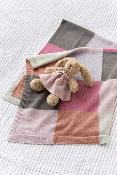 Nana Huchy - Baby Blanket | Patchwork Lilac Blanket Nana Huchy 