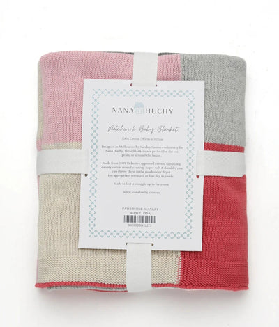 Nana Huchy - Baby Blanket | Patchwork Pink Blanket Nana Huchy 