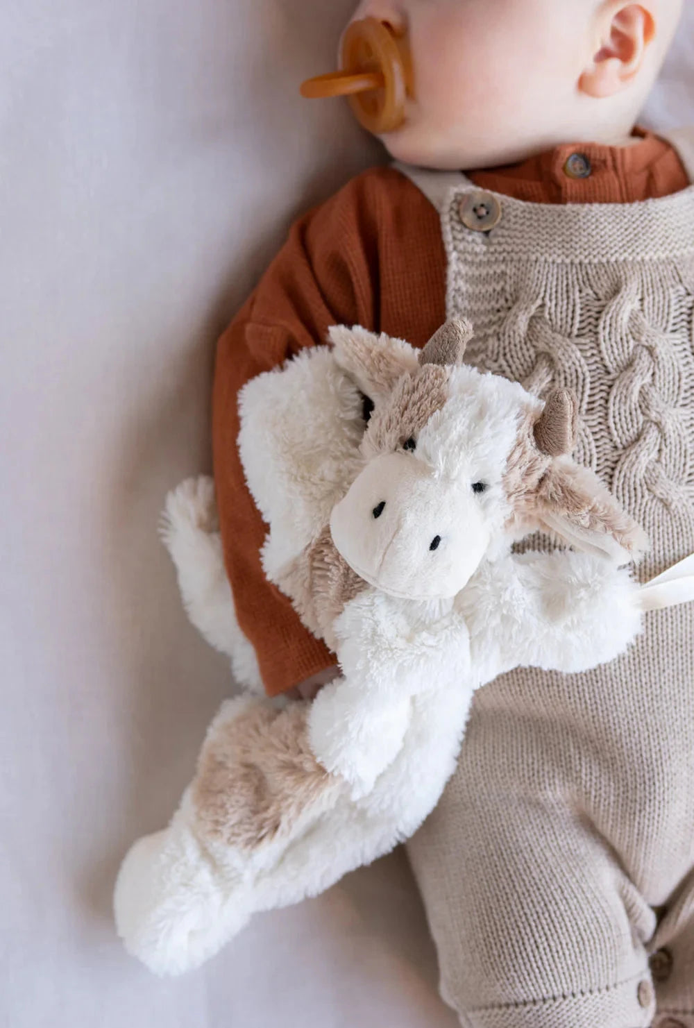 Nana Huchy - Clover the Cow Hoochy Coochie | Beige Soft Toy Nana Huchy 