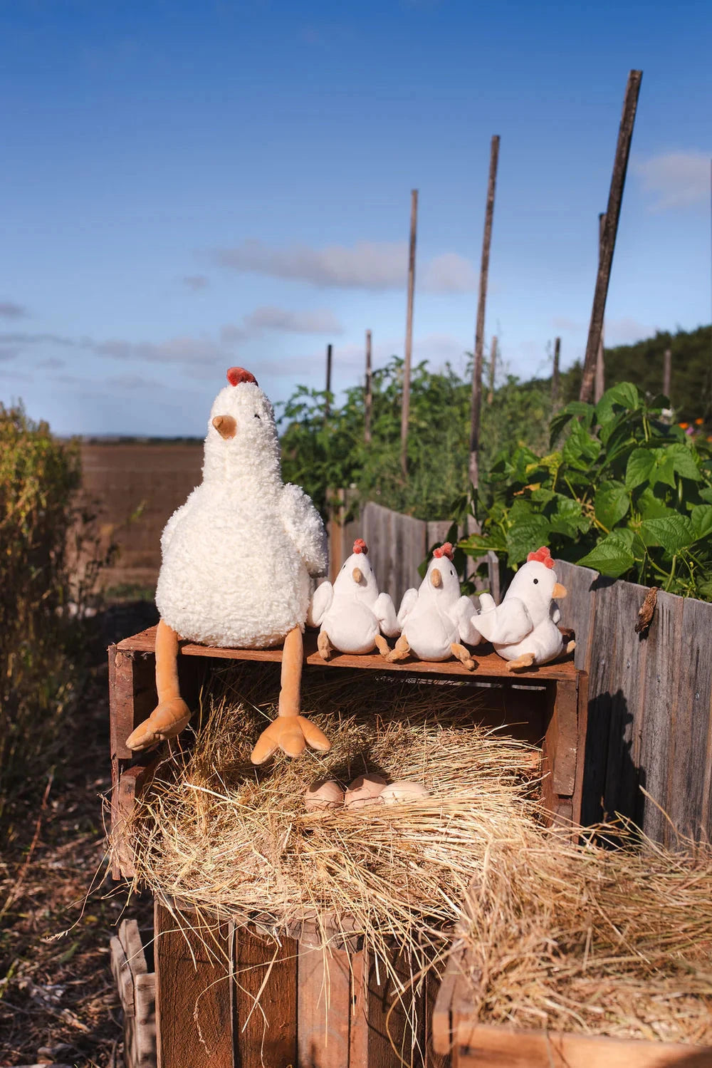 Nana Huchy - Henrietta the Hen Rattle | Cream Soft Toy Nana Huchy 