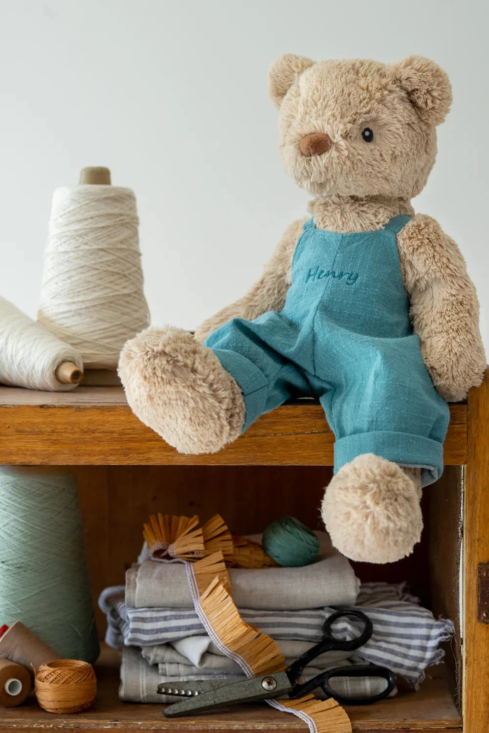 Nana Huchy - Honey Bear | Blue Soft Toy Nana Huchy 