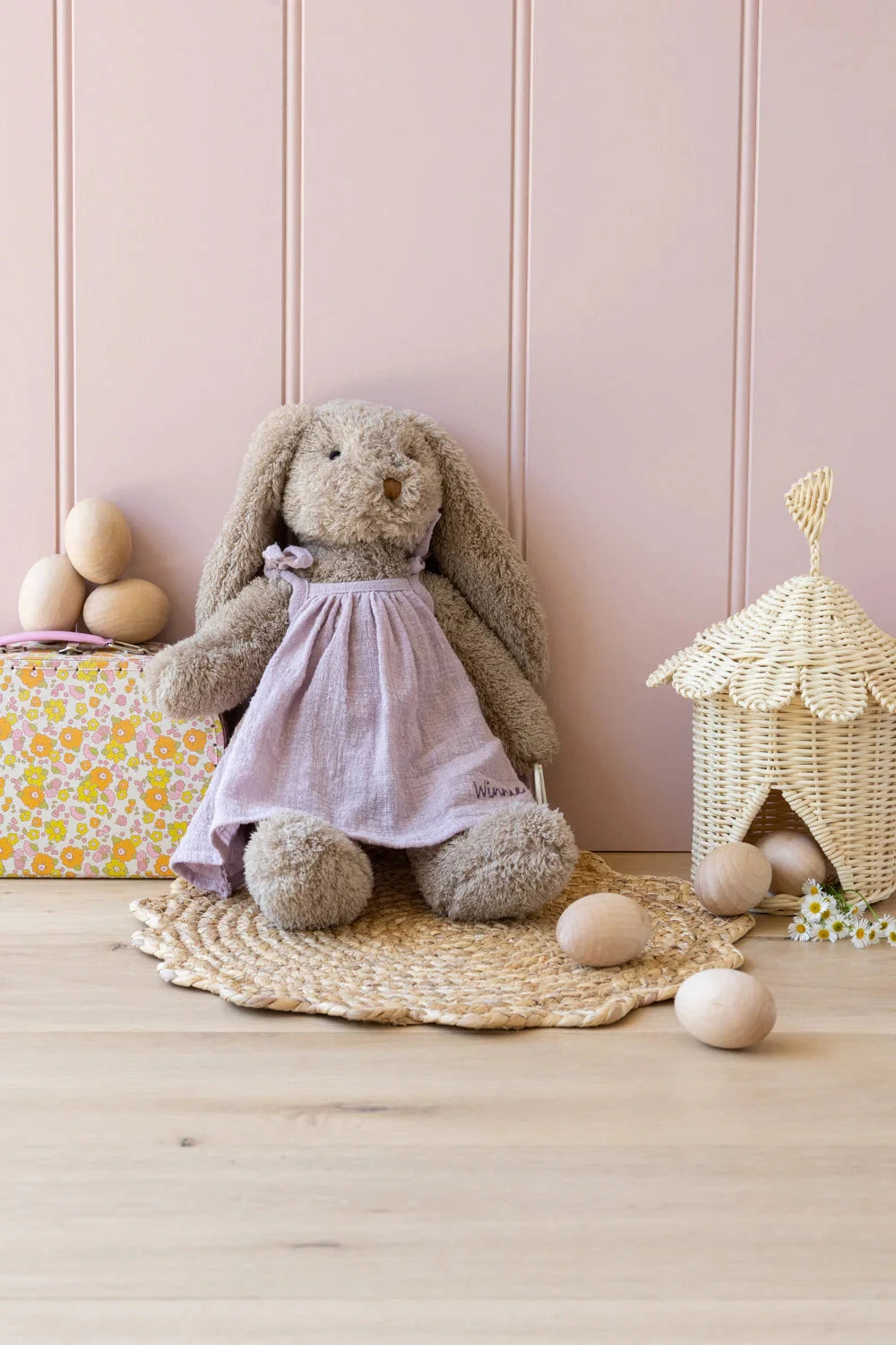 Nana Huchy - Mrs Honey Bunny | Lilac Soft Toy Nana Huchy 